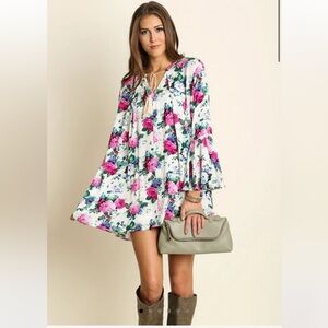 Umgee Floral Tunique Dress